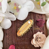 Vriksham Silk Thread Kundan Saree Pin-Maroon-H996